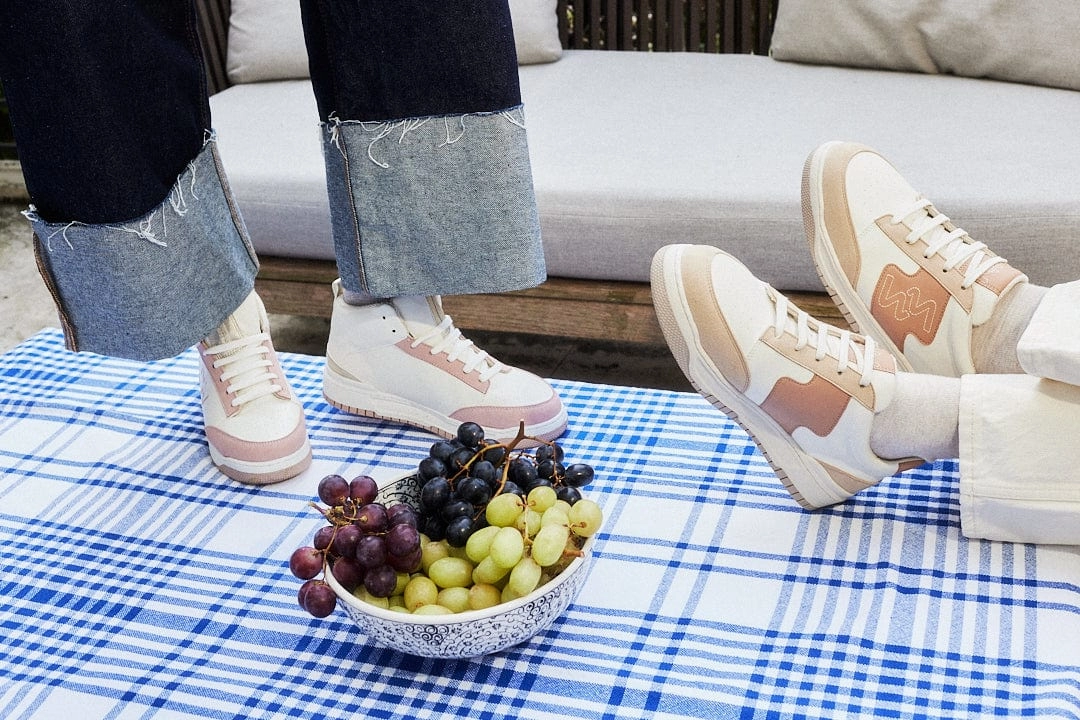 Dream Big Unisex Vegan Corn Leather Sneakers | Cafe Latte