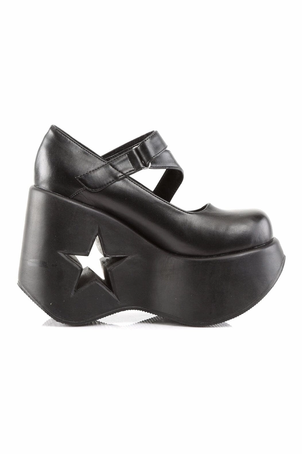DYNAMITE-03 Black Vegan Leather Lolita