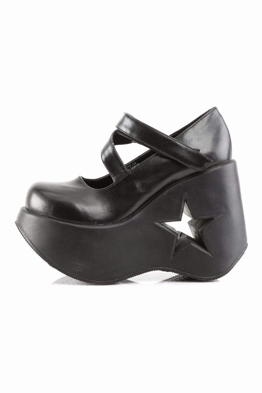 DYNAMITE-03 Black Vegan Leather Lolita