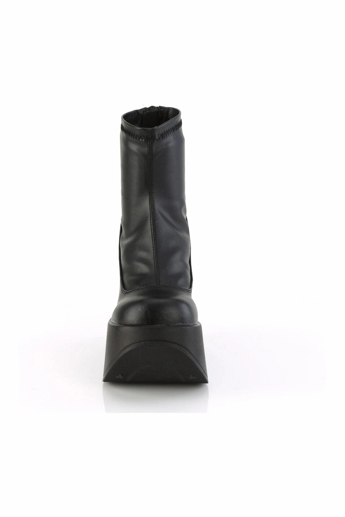 DYNAMITE-100 Black Hologram Patent Ankle Boot