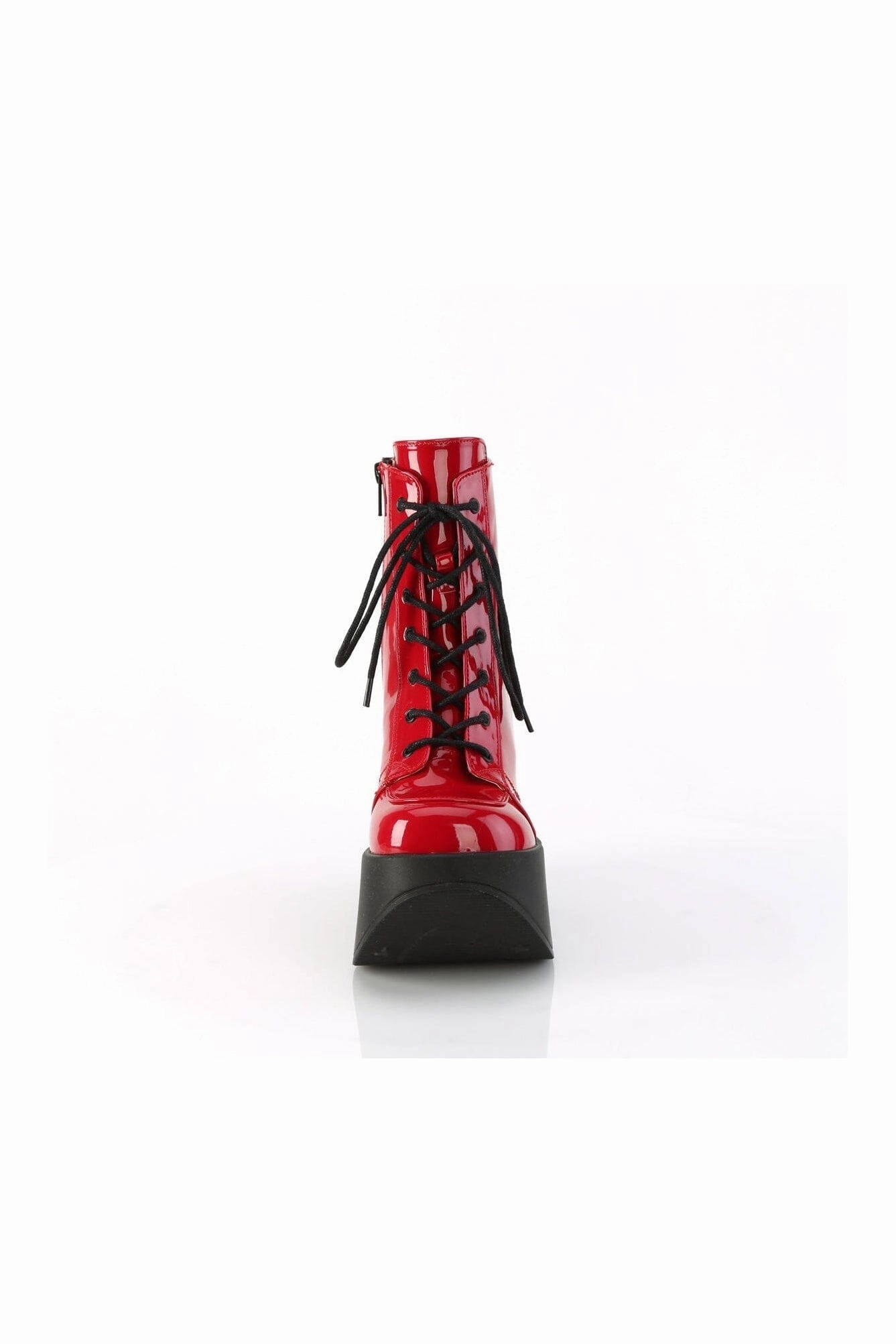 DYNAMITE-106 Red Patent Ankle Boot