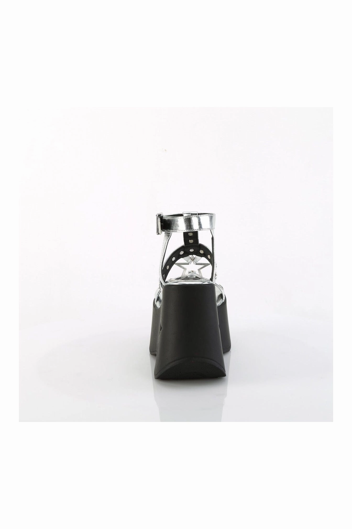 DYNAMITE-12 Silver Vegan Leather Sandal