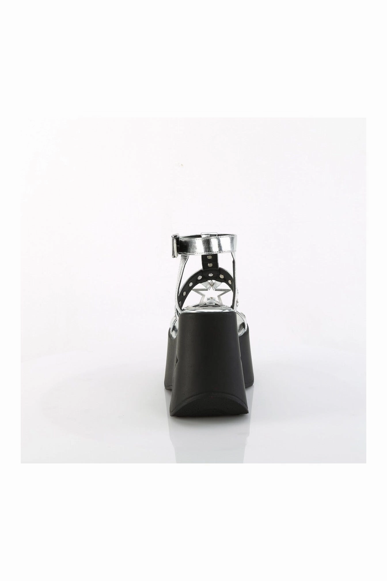 DYNAMITE-12 Silver Vegan Leather Sandal