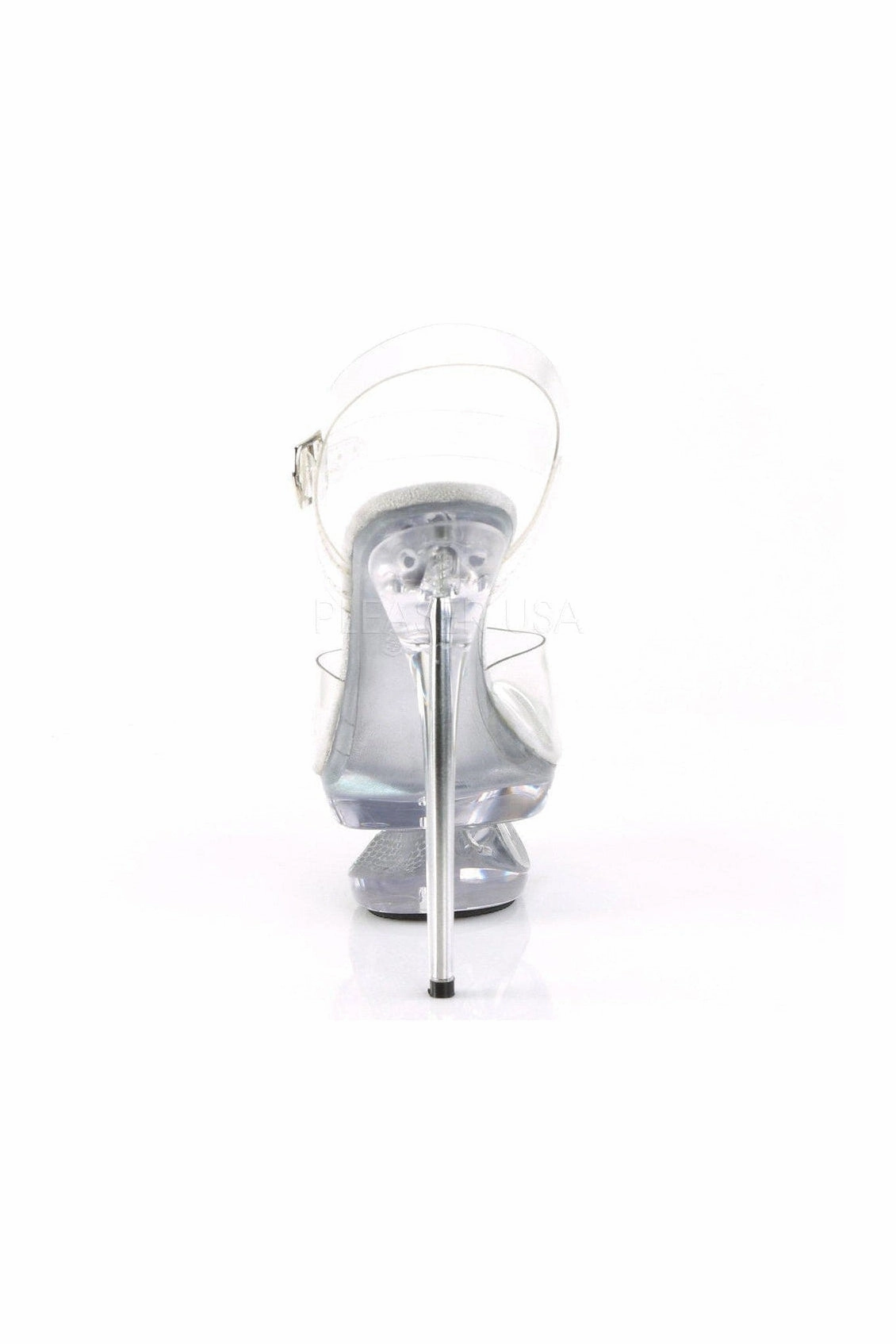 ECLIPSE-608DM Platform Sandal  | Clear Vinyl