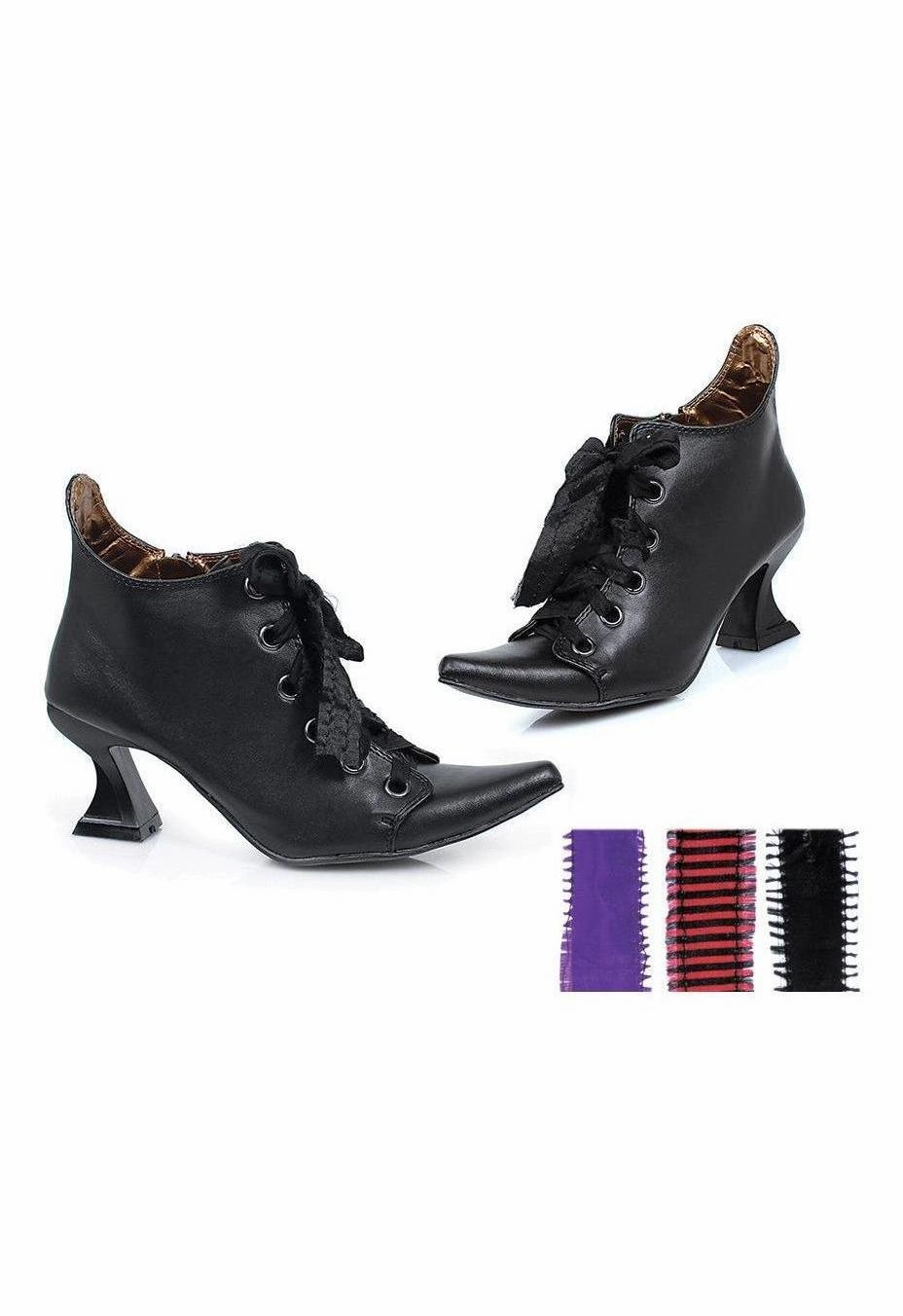 Ellie 301-ABIGAIL 3" Heel Witch Shoe With Interchangeable Ribbons