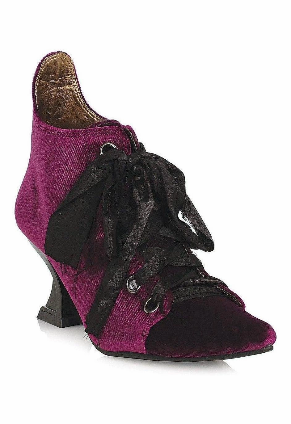 Ellie 301-CORDELIA 3" Heel Women's Velvet Witch Bootie