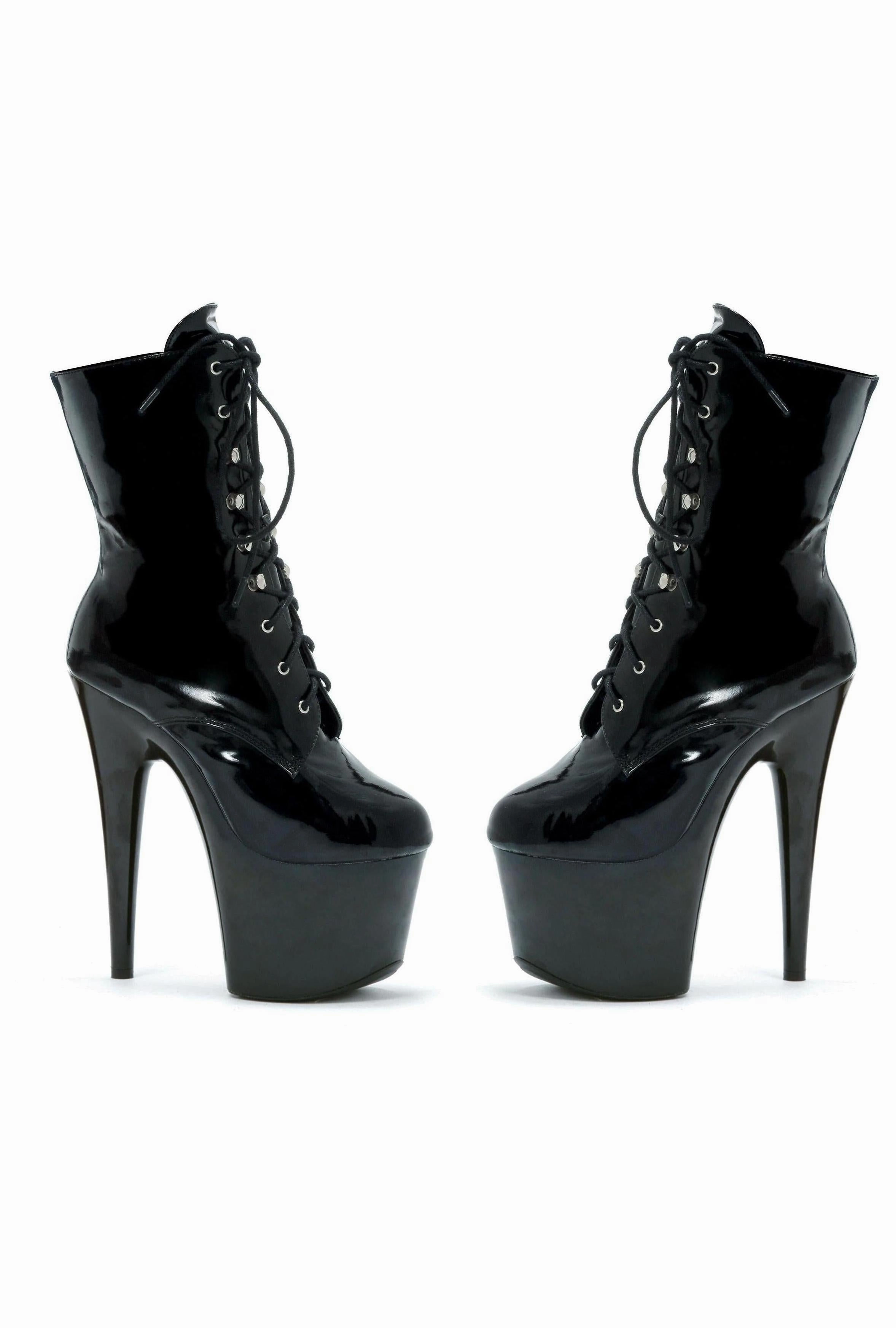 Ellie 709-ANGELA 7" Heel Ankle Boots W/Inner Zipper
