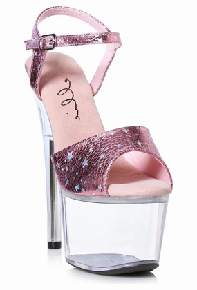 Ellie 709-CELESTE 7" Sandal With Star Details