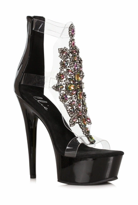 Ellie Shoes 609-LARA Stiletto With Rhinestone Upper