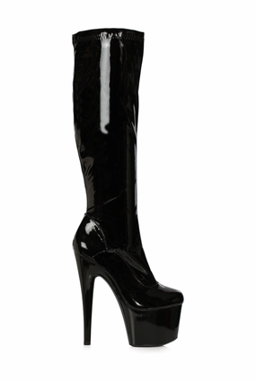 Ellie Shoes 709-ZEMMA Stiletto Stretch Knee High Boot with Zipper