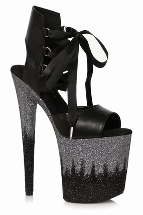 Ellie Shoes 850-BRAXTON Stiletto with Ombre Glitter Platform