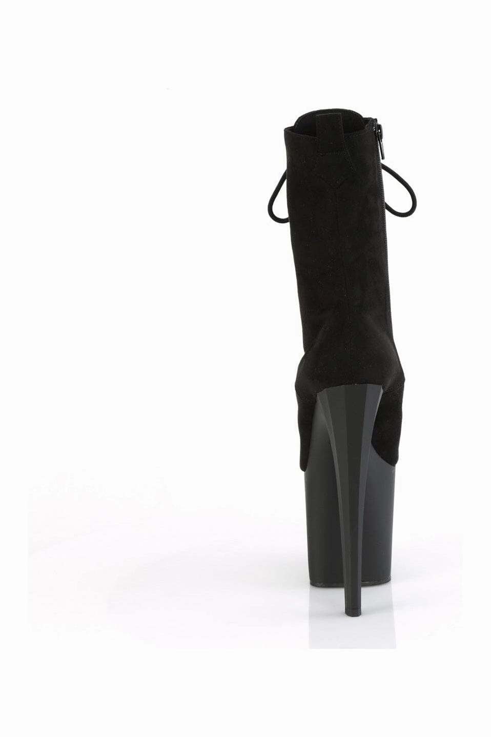 ENCHANT-1040 Black Faux Suede Knee Boot