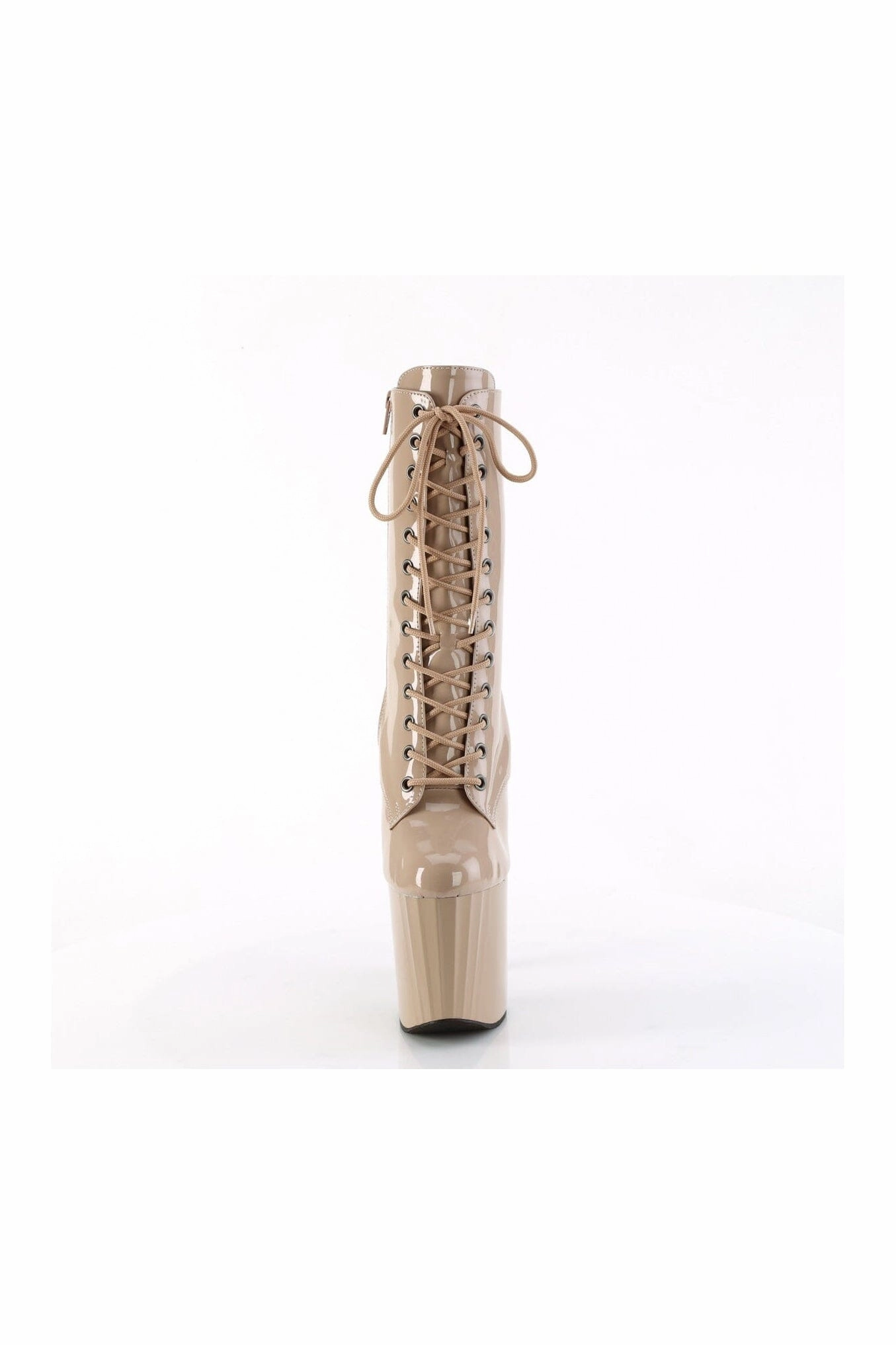 ENCHANT-1040 Nude Patent Ankle Boot
