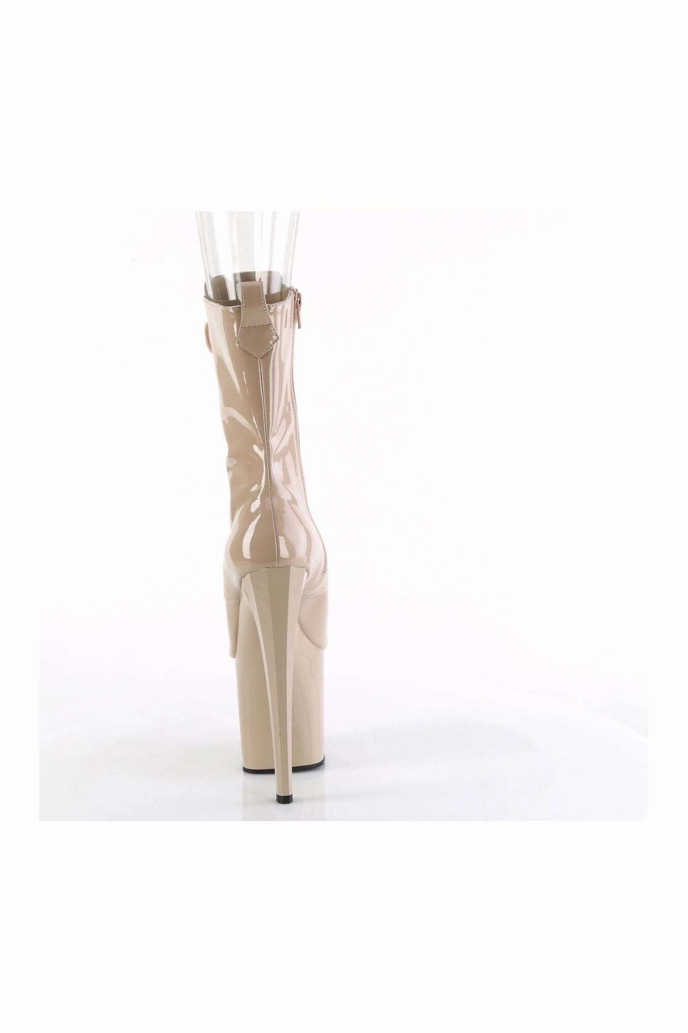 ENCHANT-1041 Nude Patent Ankle Boot