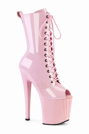 ENCHANT-1041 Pink Patent Ankle Boot
