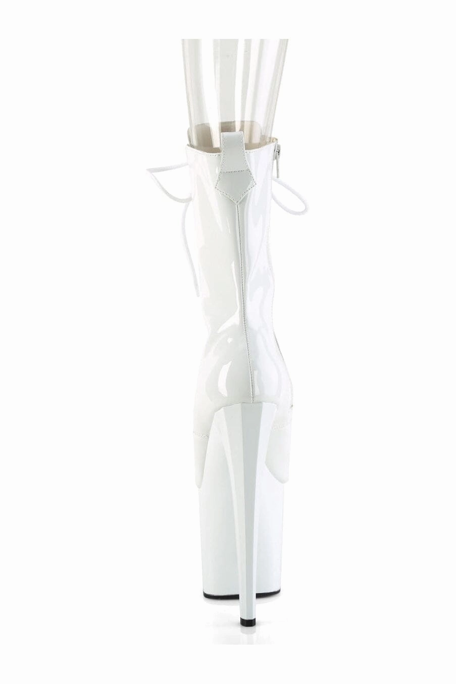 ENCHANT-1041 White Patent Ankle Boot