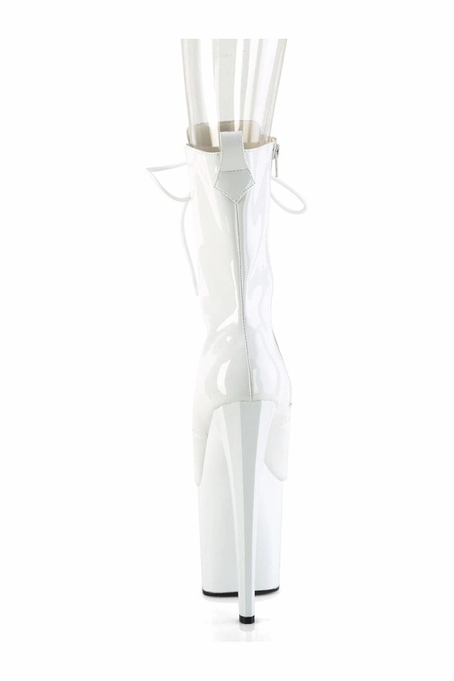 ENCHANT-1041 White Patent Ankle Boot