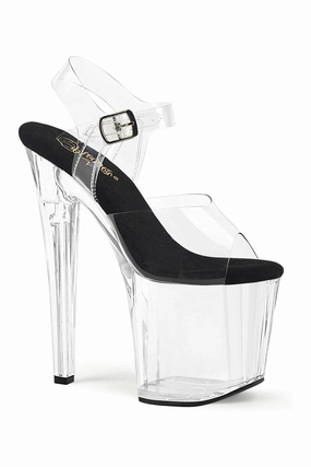 ENCHANT-708 Clear Vinyl Sandal