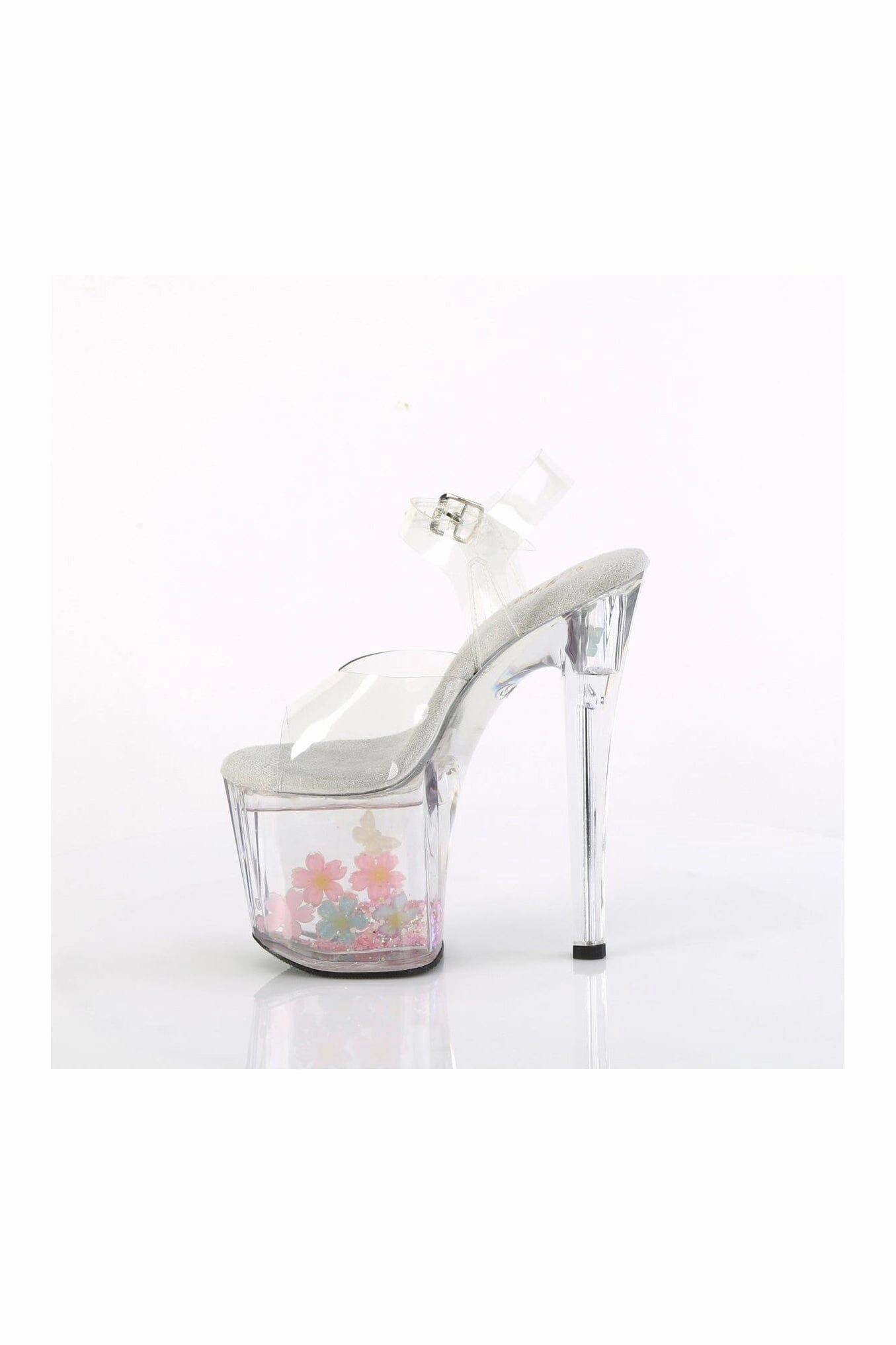 ENCHANT-708AQUA-01 Clear Vinyl Sandal