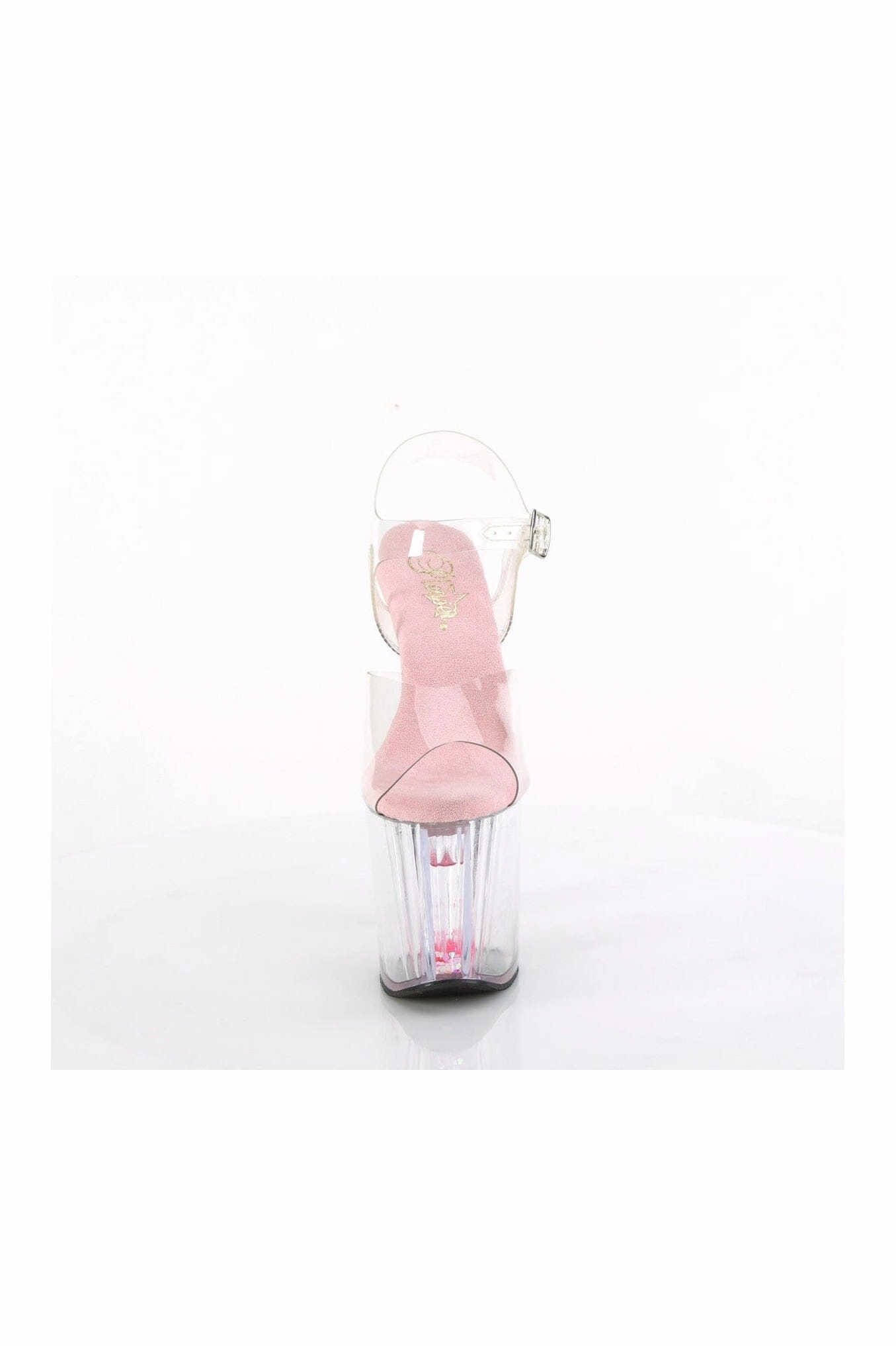 ENCHANT-708AQUA-03 Clear Vinyl Sandal