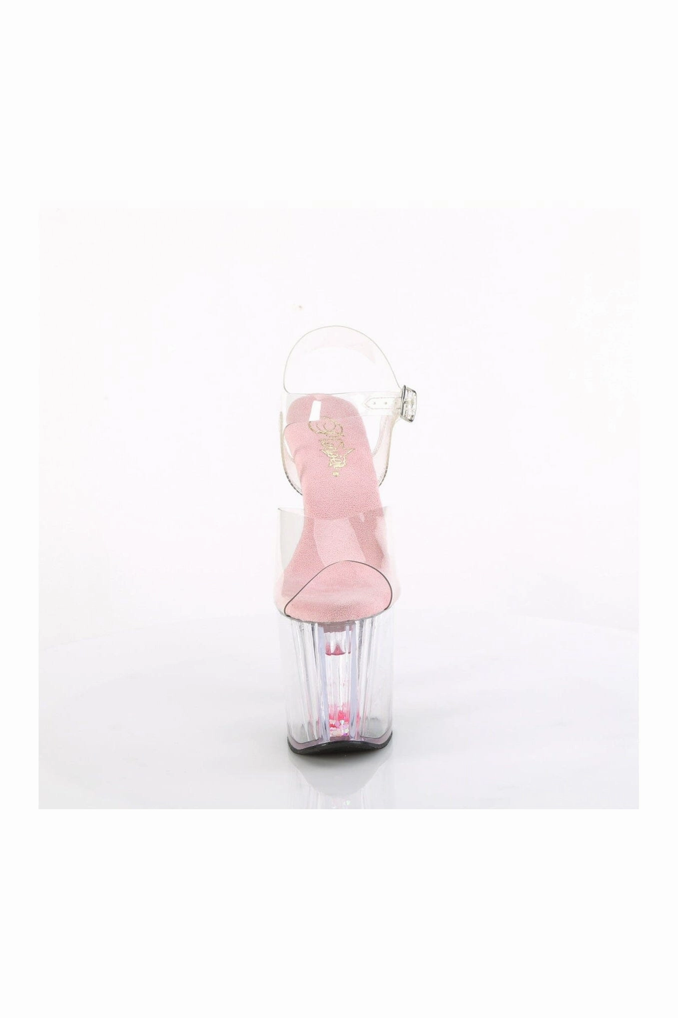 ENCHANT-708AQUA-03 Clear Vinyl Sandal