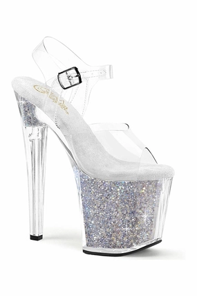 ENCHANT-708RSI Clear Vinyl Sandal