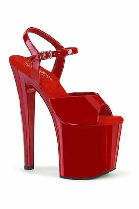 ENCHANT-709 Red Patent Sandal