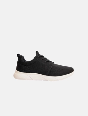 Explorer V2 Men's Vegan Hemp Trainers | Black & White