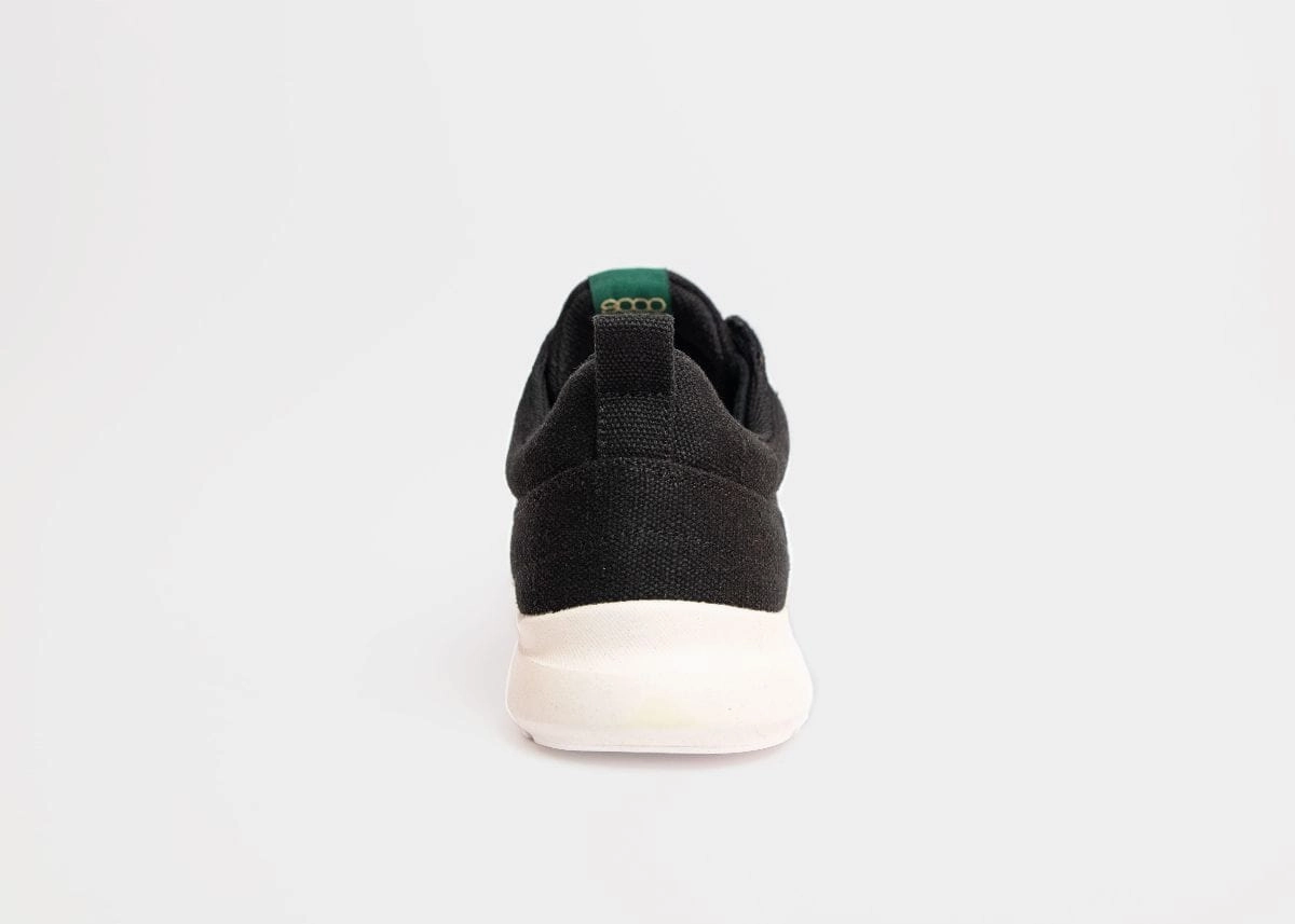 Explorer V2 Women's Vegan Hemp Trainers | Black & White