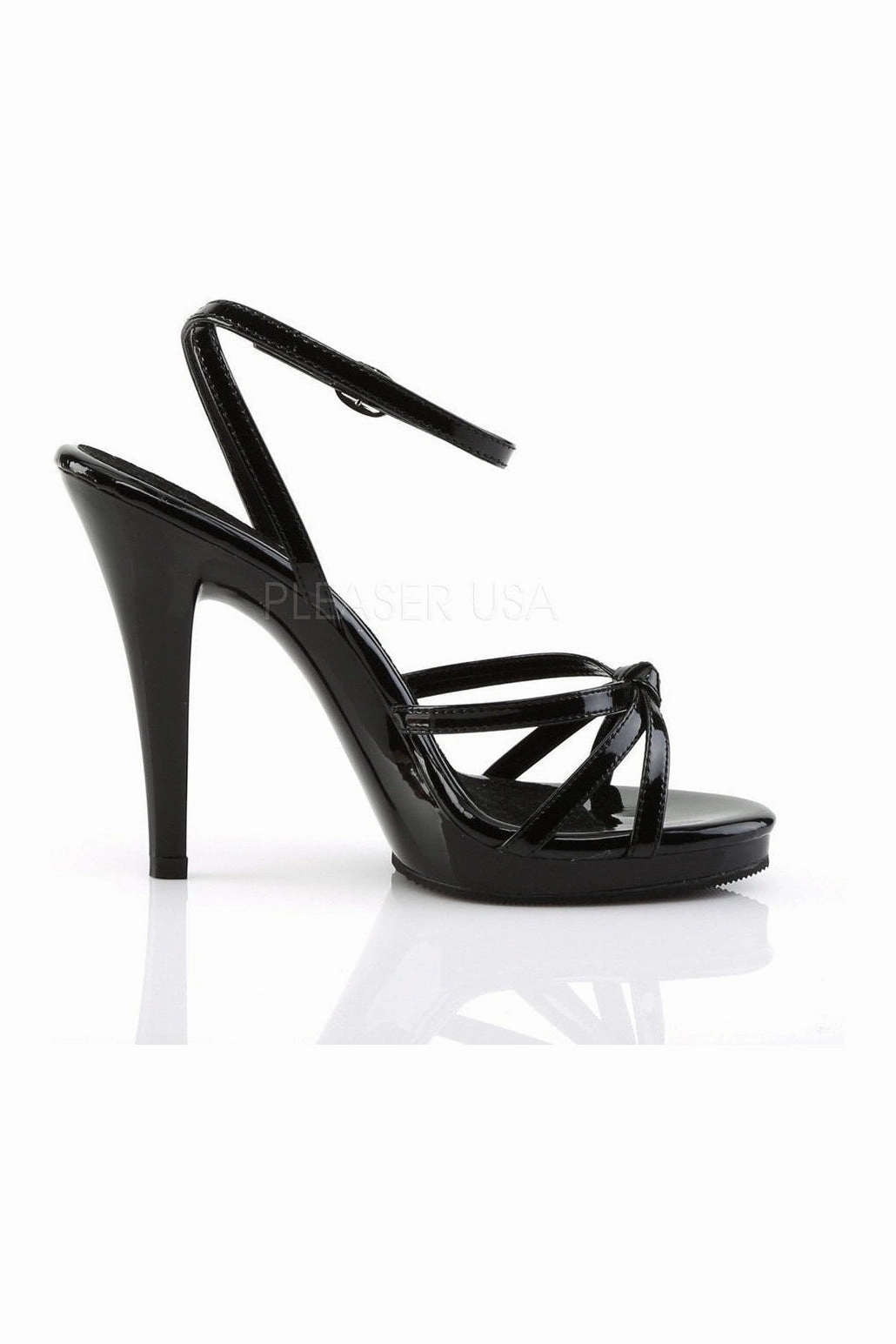 FLAIR-436 Sandal | Black Patent