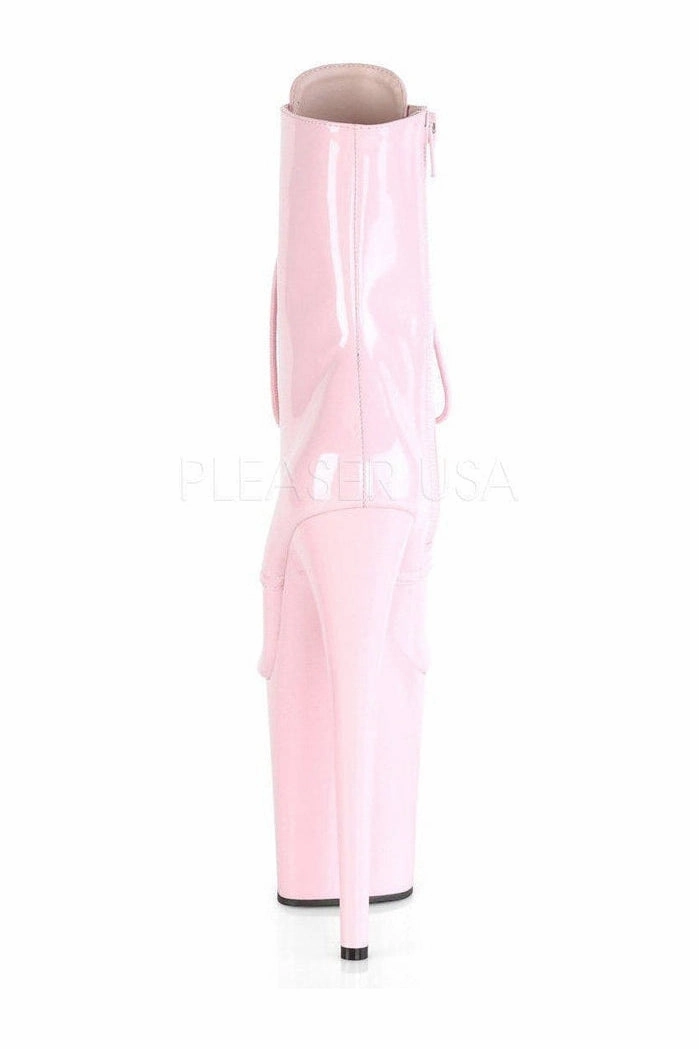 FLAMINGO-1020 Platform Ankle Boot | Pink Patent