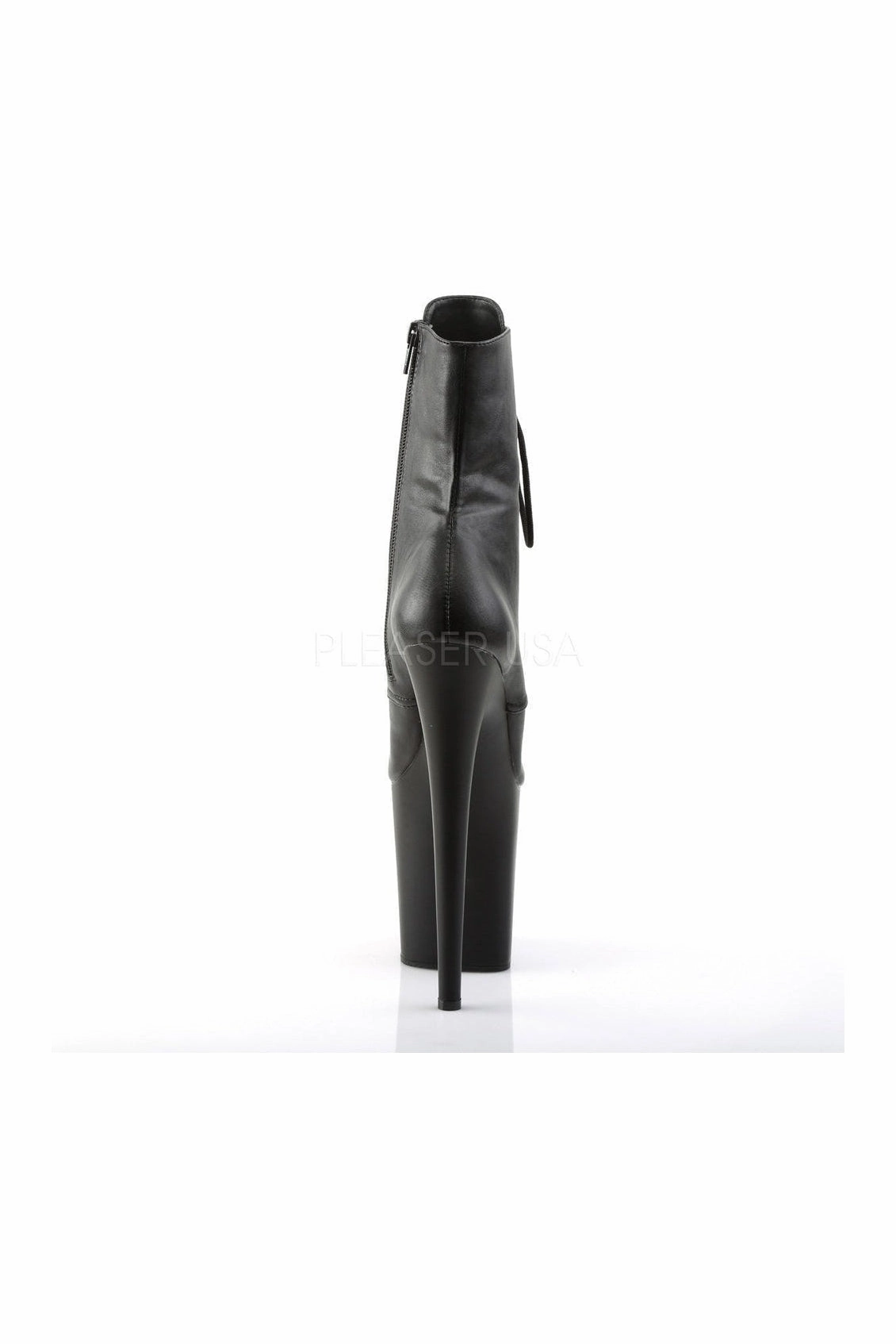 FLAMINGO-1020 Platform Boot  | Black Faux Leather