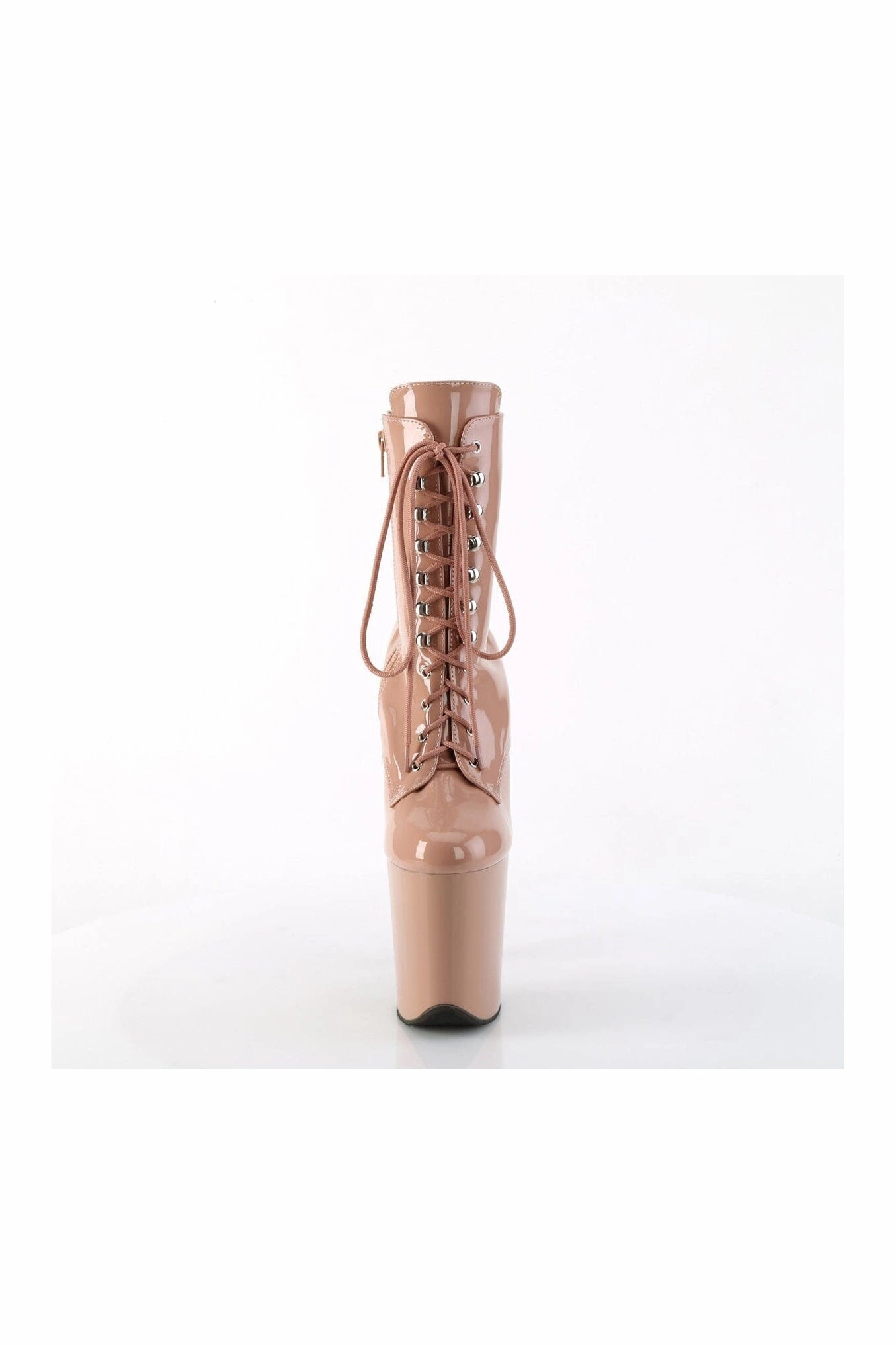 FLAMINGO-1020 Rose Gold Patent Ankle Boot