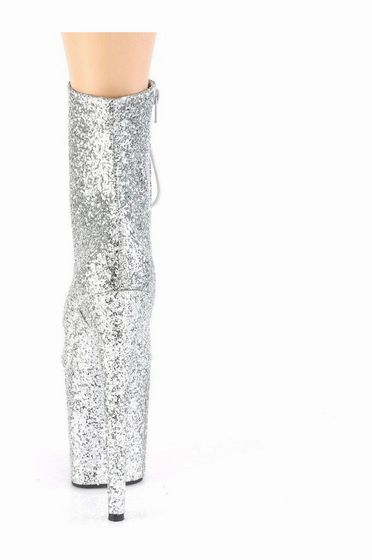 FLAMINGO-1020GWR Ankle Boot | Silver Glitter