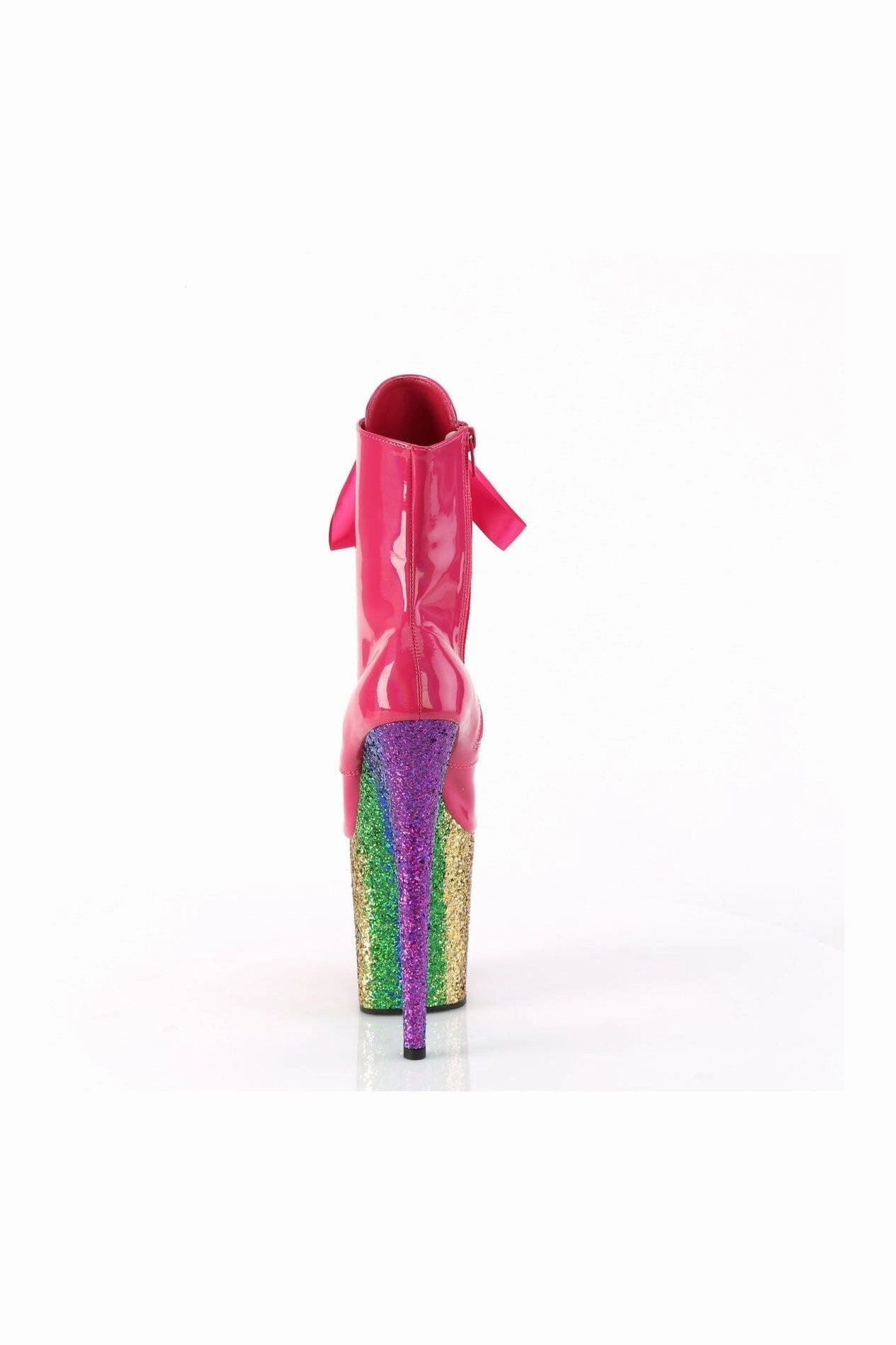 FLAMINGO-1020HG Fuchsia Patent Ankle Boot