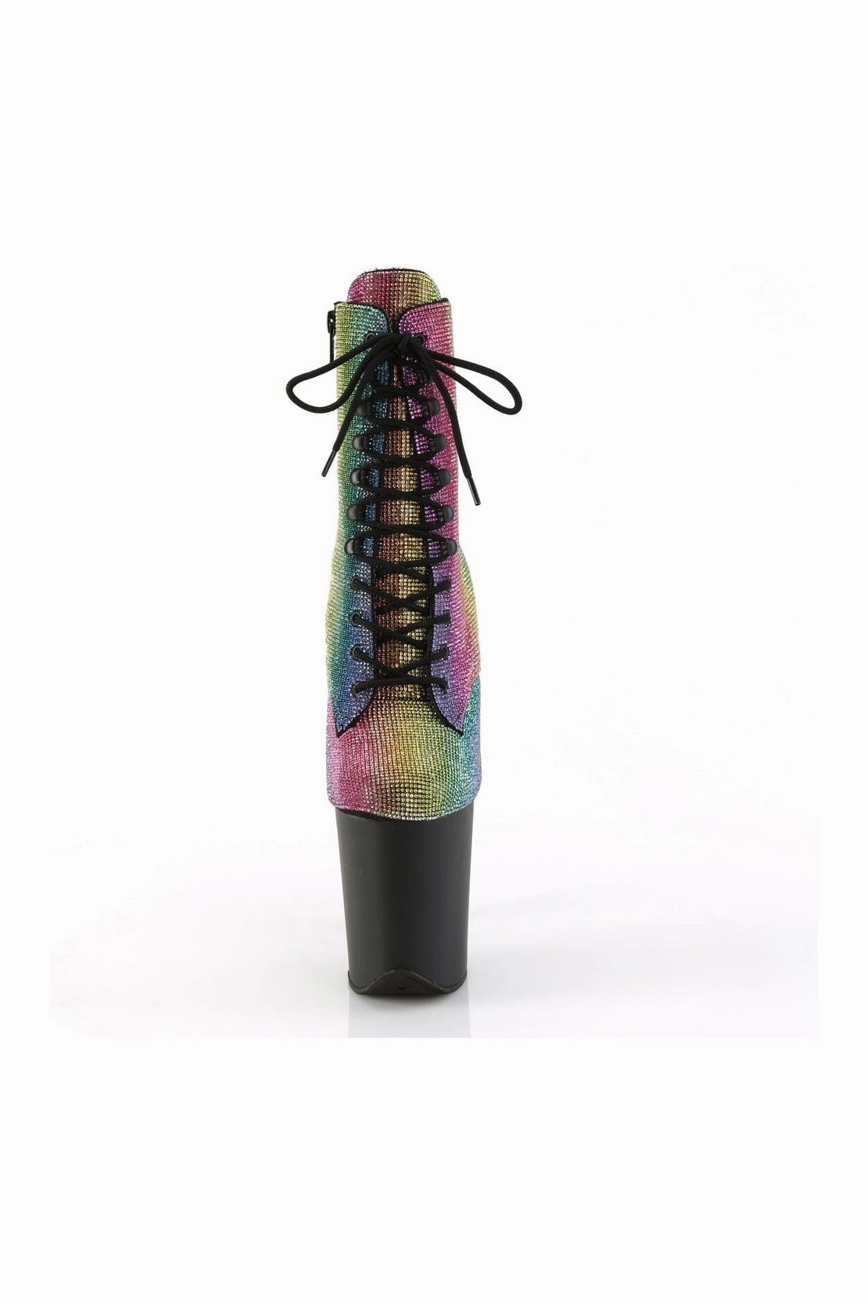 FLAMINGO-1020RS Rainbow Rhinestone Ankle Boot