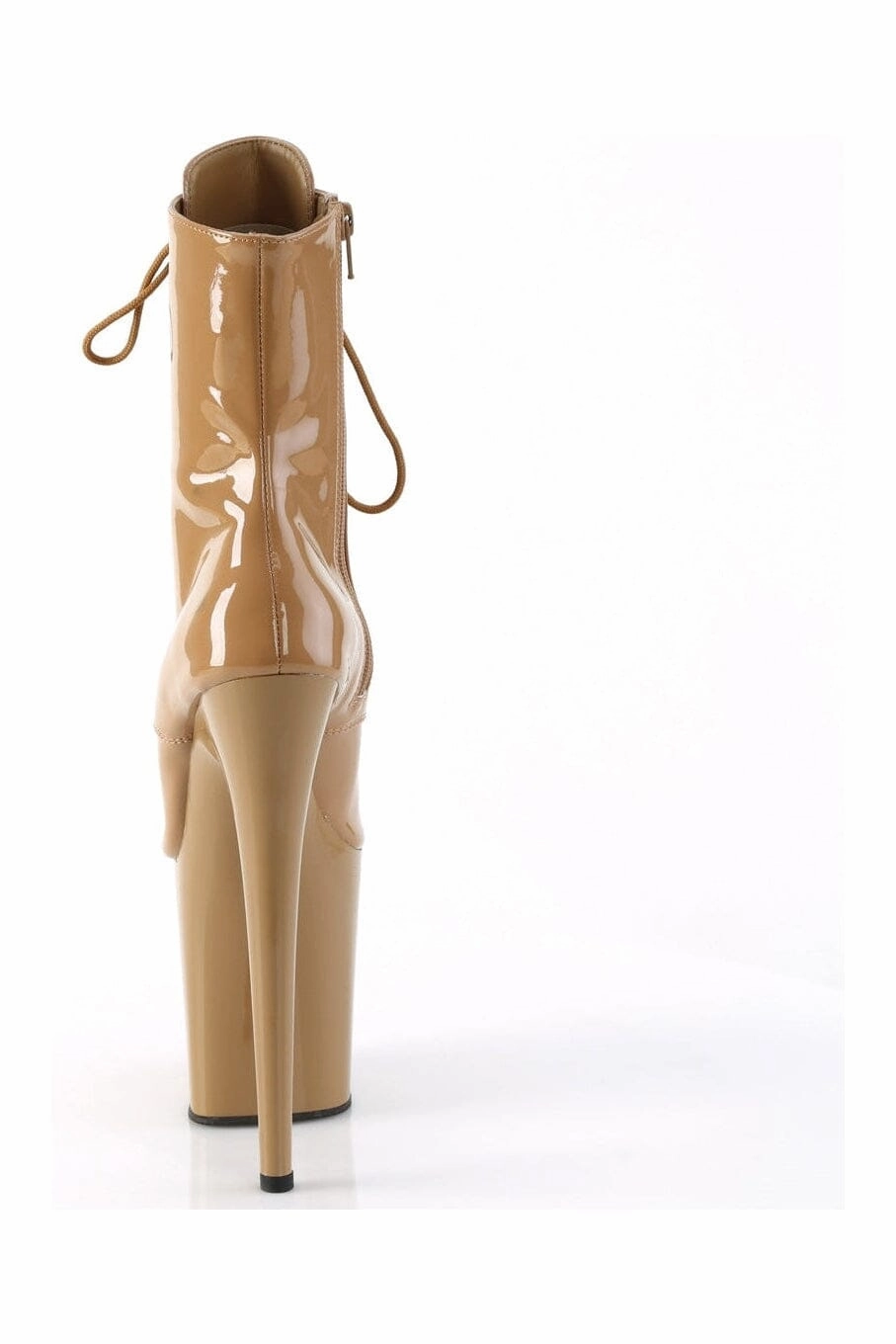 FLAMINGO-1021 Brown Patent Ankle Boot