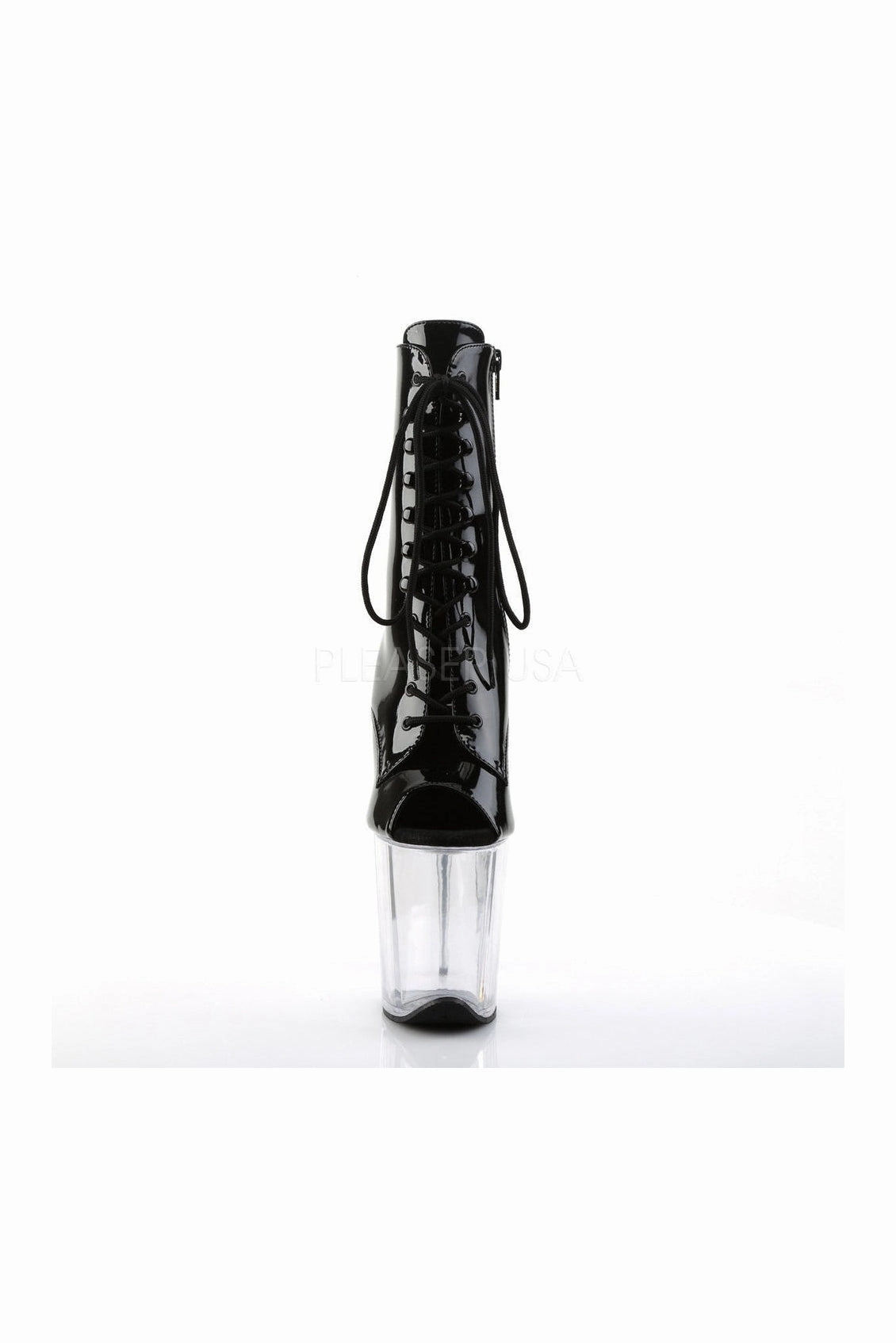FLAMINGO-1021 Platform Boot  | Black Patent