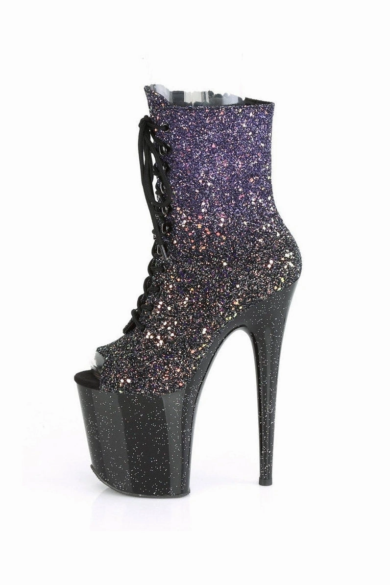 FLAMINGO-1021OMBG Exotic Boot | Purple Glitter