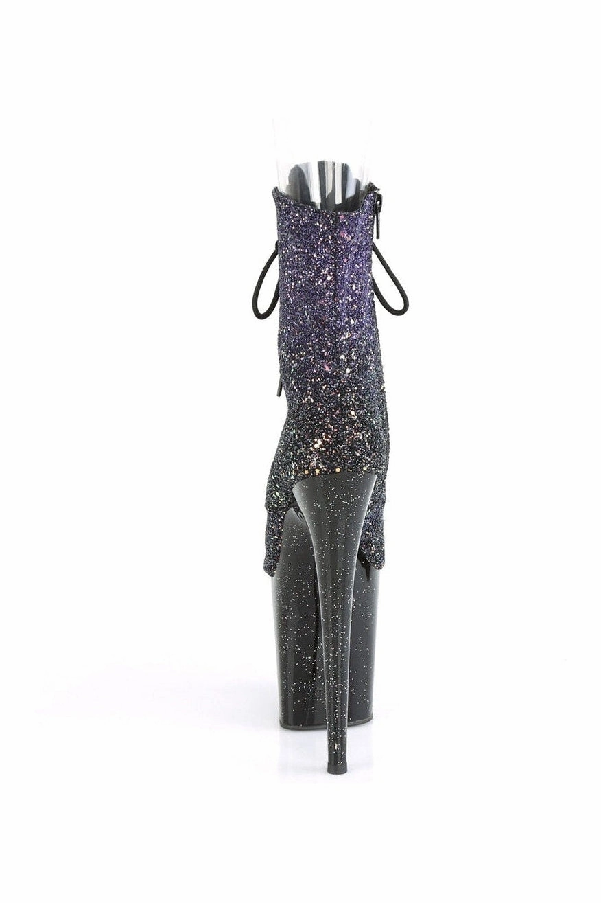 FLAMINGO-1021OMBG Exotic Boot | Purple Glitter