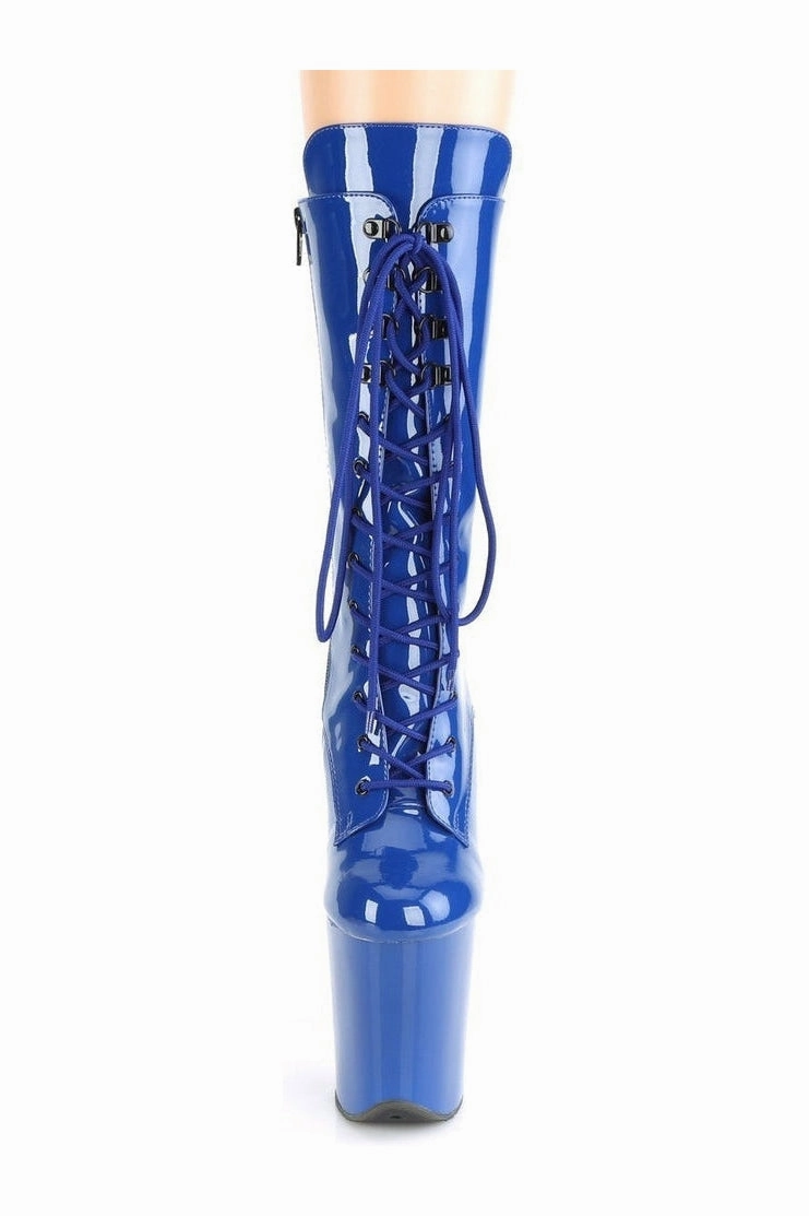 FLAMINGO-1050 Exotic Boot | Blue Patent