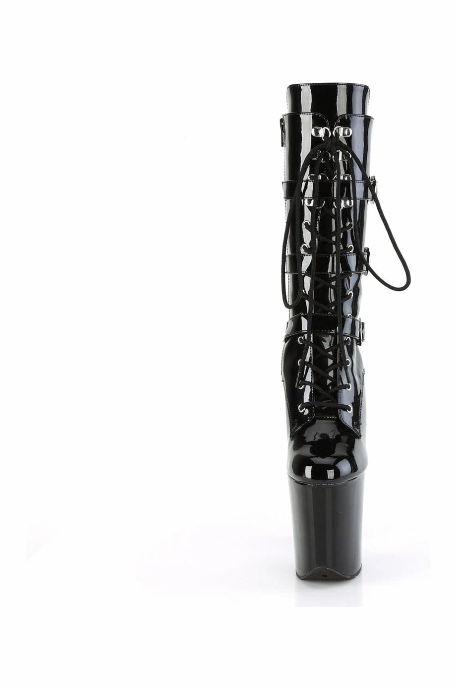 FLAMINGO-1053 Black Patent Knee Boot