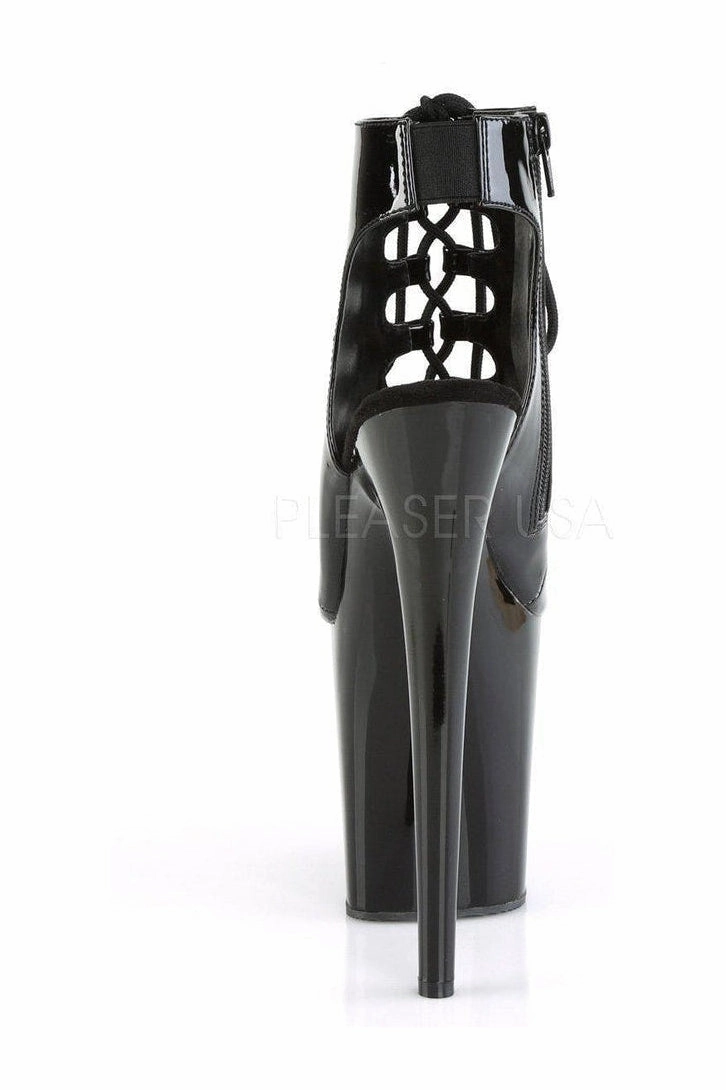 FLAMINGO-800-20 Platform Ankle Boot | Black Patent
