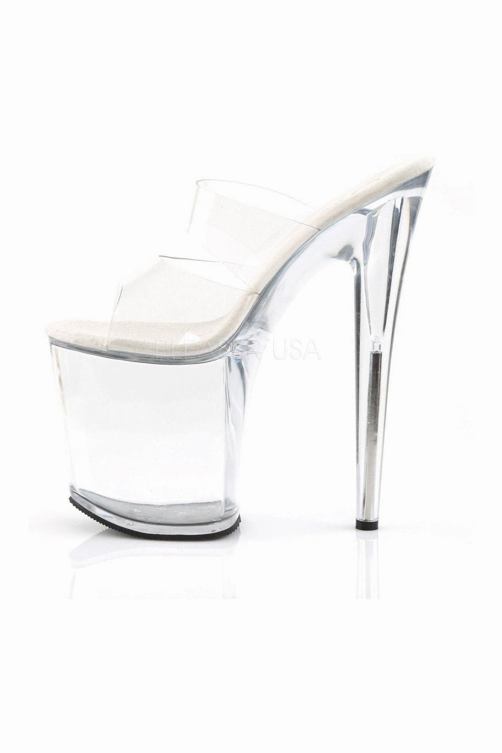 FLAMINGO-802 Platform Slide  | Clear Vinyl
