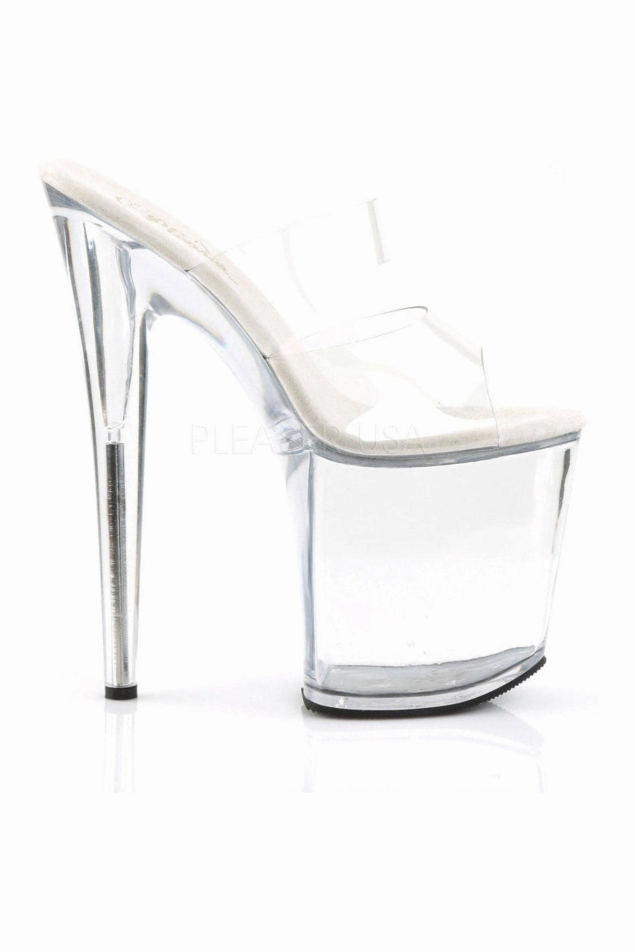 FLAMINGO-802 Platform Slide  | Clear Vinyl
