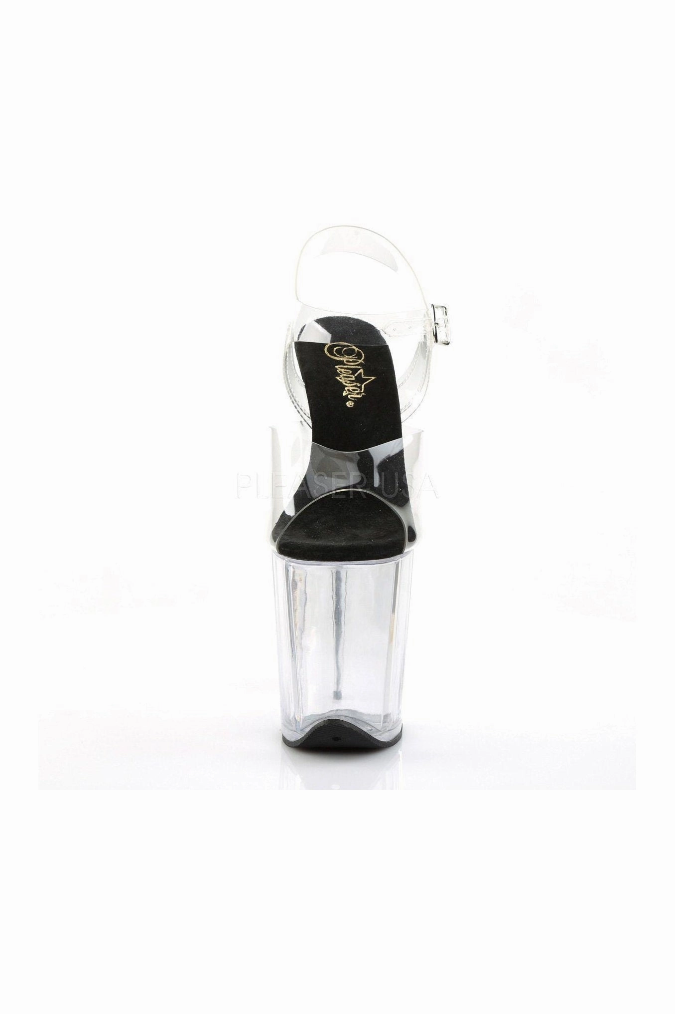 FLAMINGO-808 Platform Sandal  | Black Vinyl