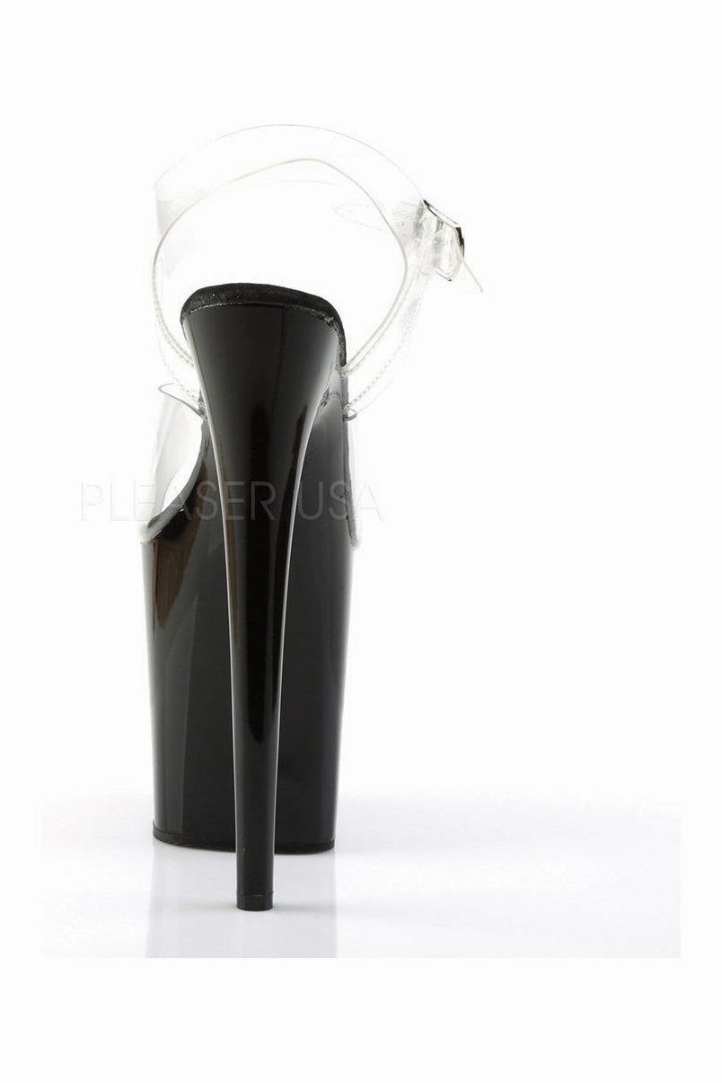 FLAMINGO-808 Platform Sandal  | Black Vinyl