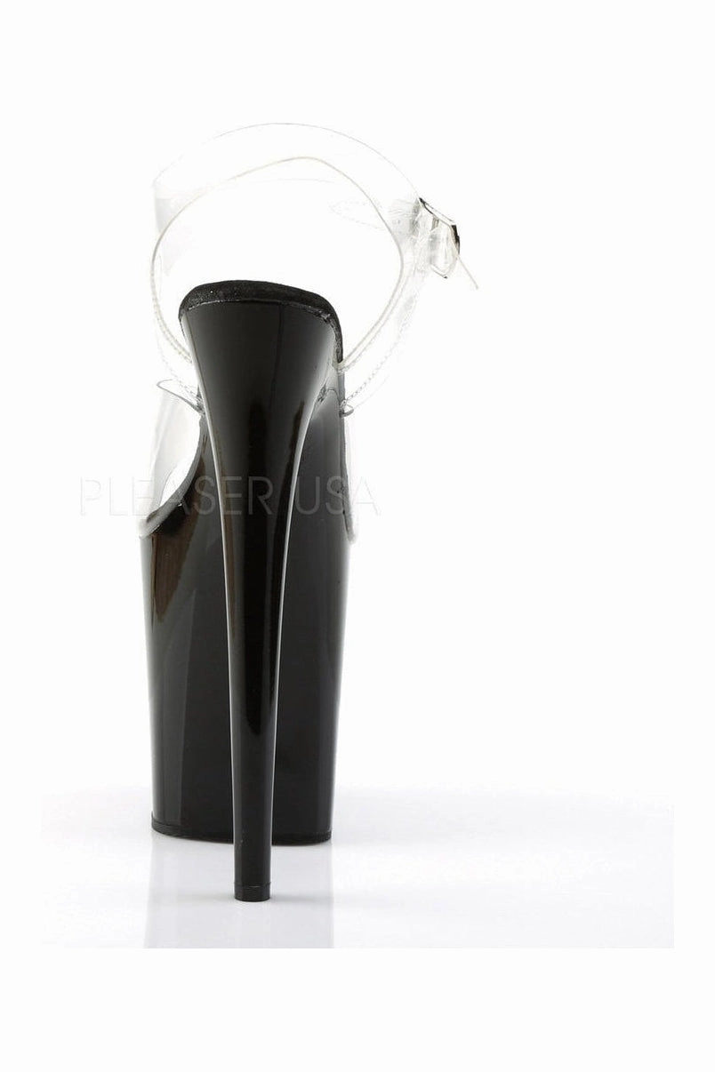 FLAMINGO-808 Platform Sandal  | Black Vinyl