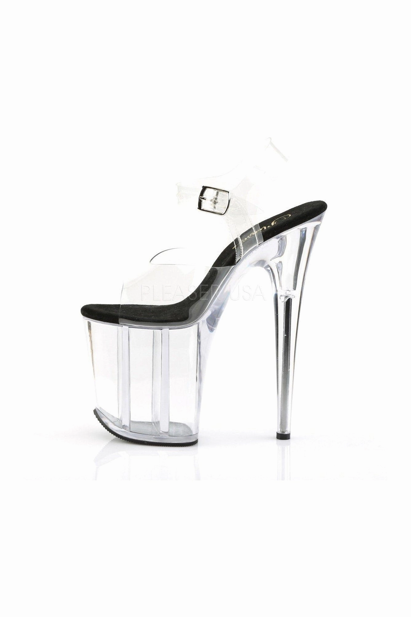 FLAMINGO-808 Platform Sandal  | Black Vinyl