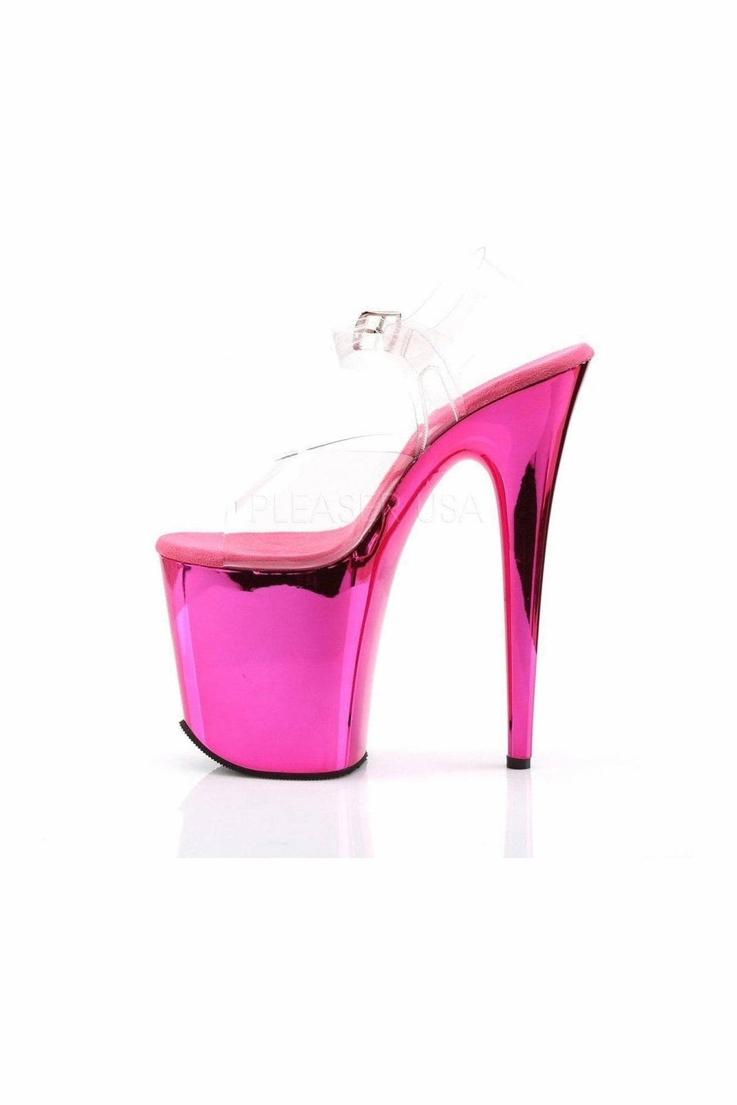 FLAMINGO-808 Platform Sandal  | Clear Vinyl